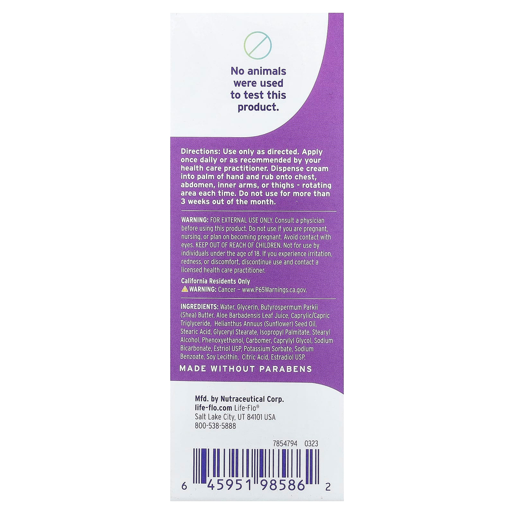Life-flo, BiEstro Care™, крем для тела, без отдушки, 112 г (4 унции)