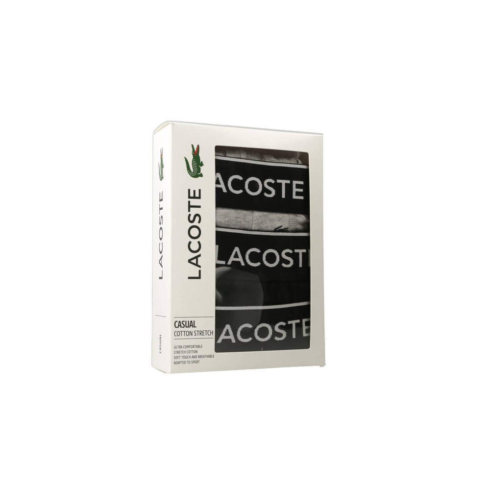 трусики-боксеры 3 шт. Lacoste - графитовый(5H3411)