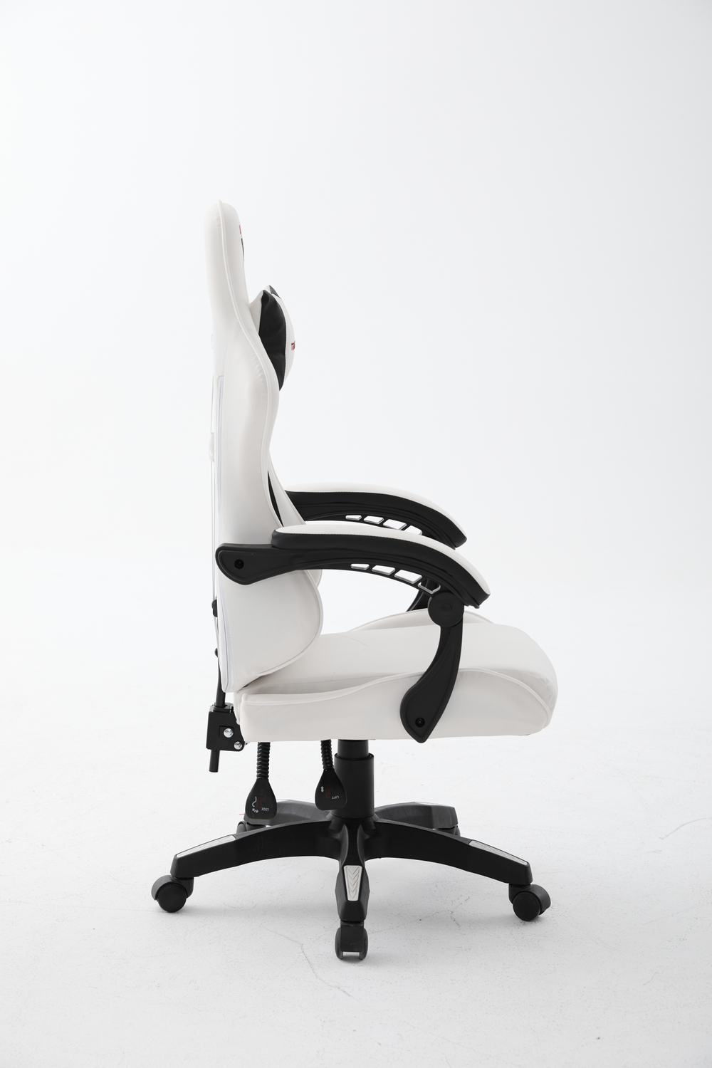 Кресло спортивное TopChairs Phantom бело-черный