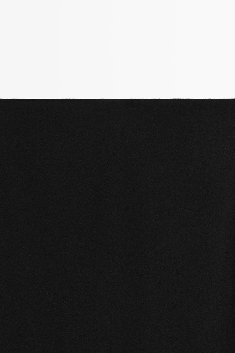 Massimo Dutti Эластичная длинная юбка из шерстяной смеси - Limited Edition, черный