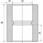 Муфта соединительная 32 EVER® СЕРЫЙ (Россия)
