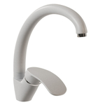 Смеситель для кухни 35к MIXLINE  МЛ-ГС02 (ML-GS02) (341) ультра белый высок. излив