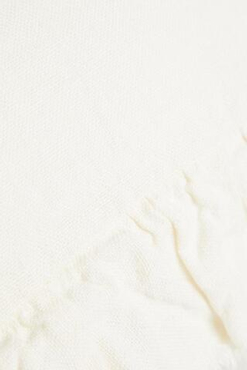 ZARA HOME ЧЕХОЛ ДЛЯ ДЕКОРАТИВНОЙ ПОДУШКИ С ОБОРКАМИ, БЕЛЫЙ