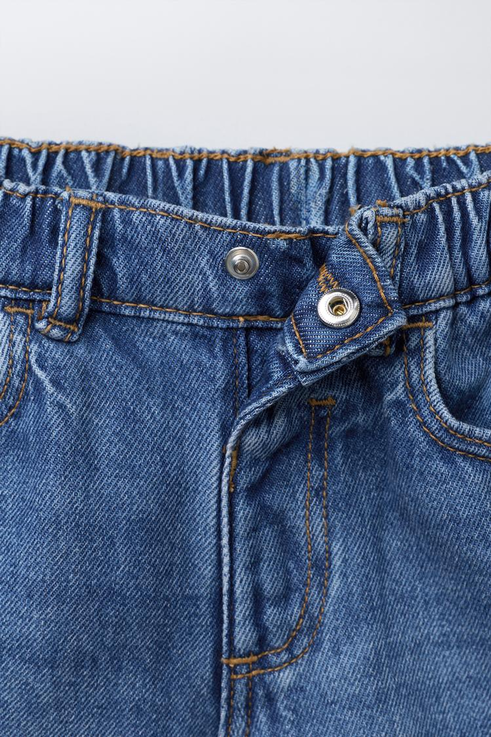 ZARA ДЖИНСОВЫЕ ШОРТЫ BAGGY, ИНДИГО