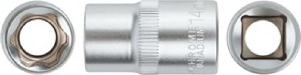 62044 Головка 6-гранная CrV 1/2" 14 мм FIT