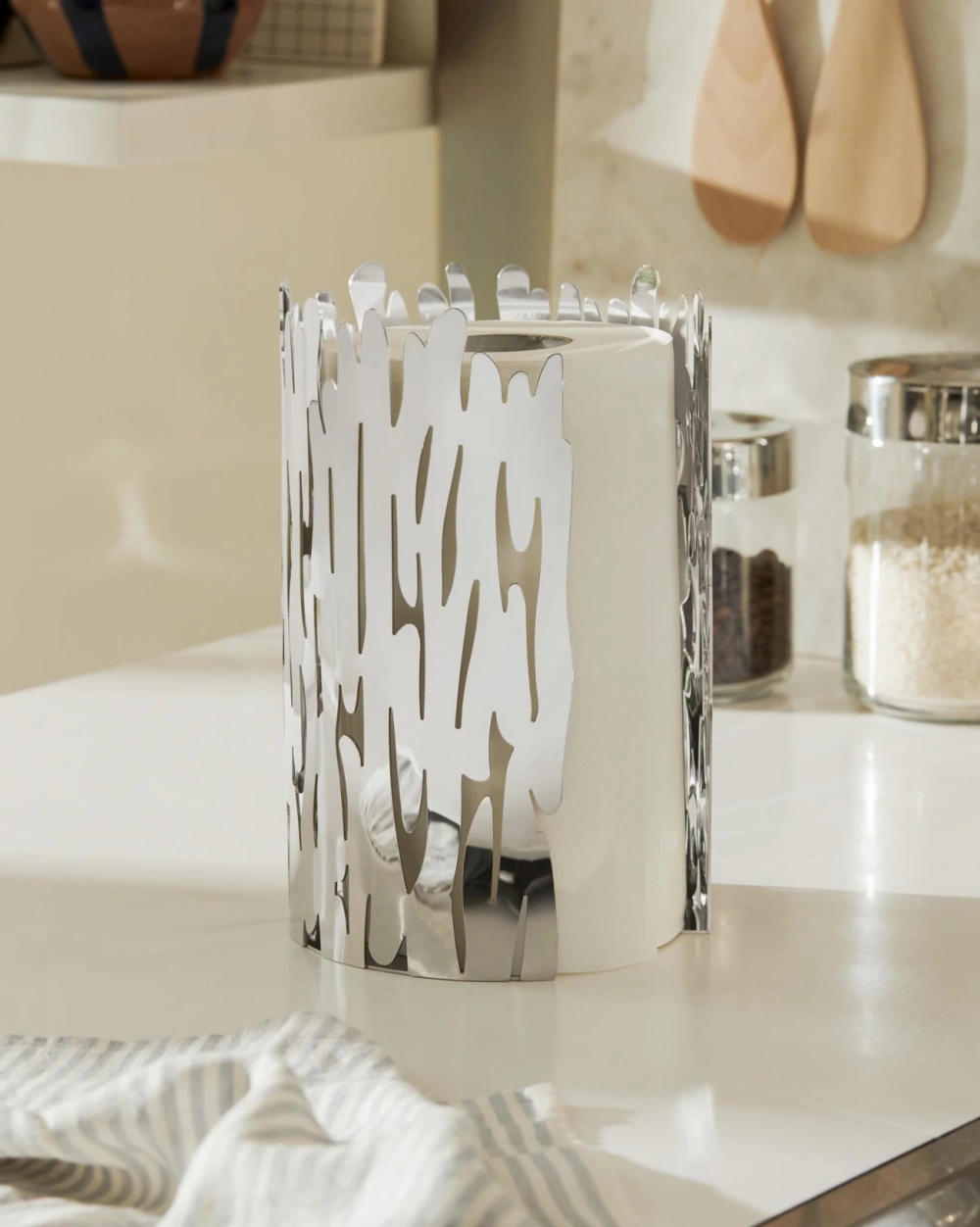 Alessi Стальная подставка для бумажных полотенец Barkroll BM04