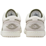 Jordan Air Jordan 1 Cushioning Low top Vintage Basketball Shoes Unisex Olive Green/Sail White