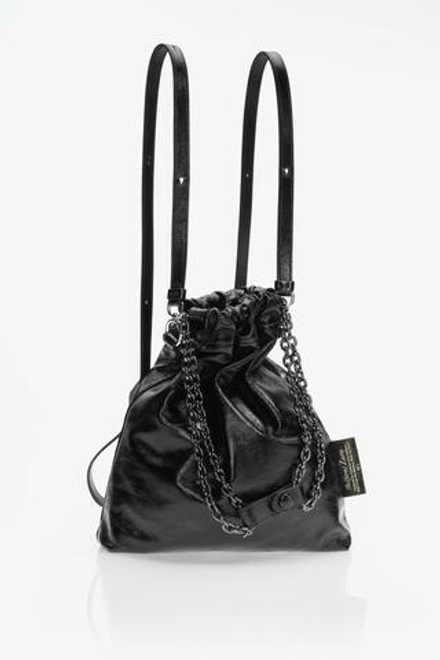ZARA X JOHN GALLIANO МАЛЕНЬКАЯ КОЖАНАЯ СУМКА — LIMITED EDITION, ЧЕРНЫЙ