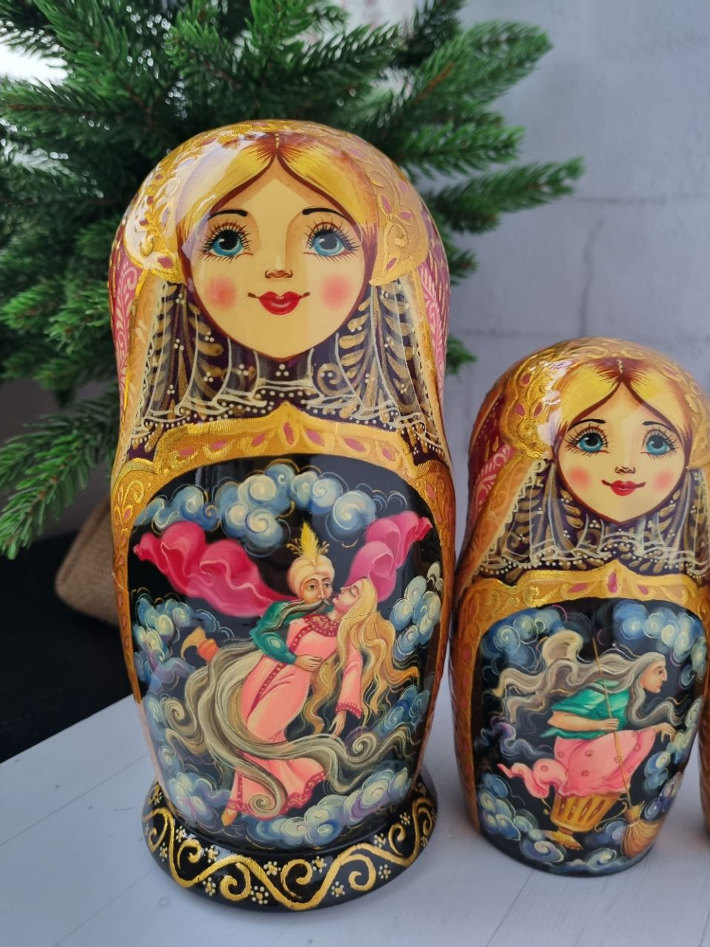 Матрешка 18см "Сказка" 5 мест