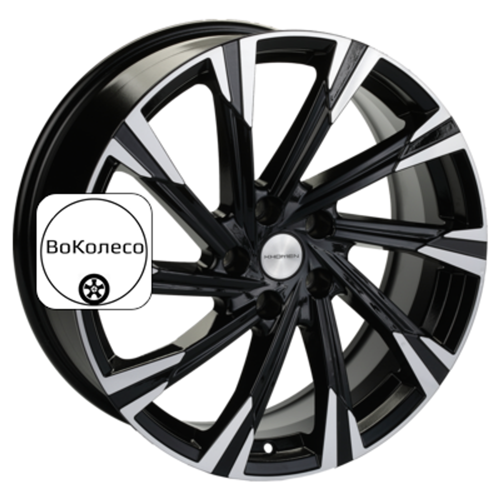 7,5x19/5x114,3 ET50,5 D67,1 KHW1901 (Sportage) Black-FP Khomen Wheels