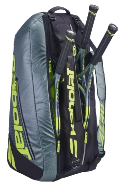 Сумка теннисная Babolat Pure Aero RHX6 10th Gen - metallic dark forest/yellow
