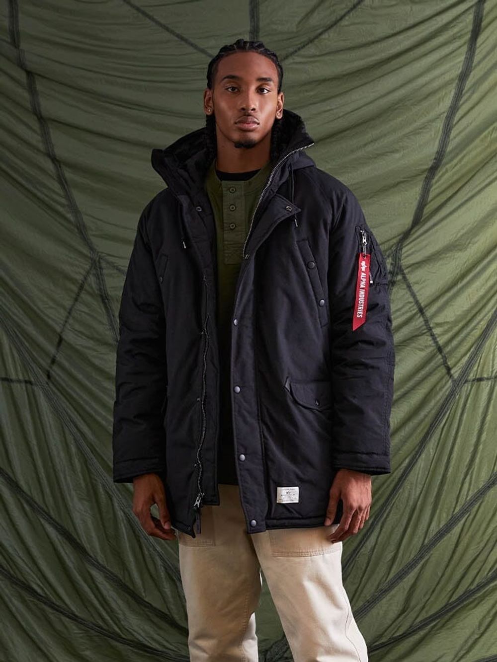 Куртка утепленная мужская ALPHA INDUSTRIES N-3B ALPINE PARKA GEN II
