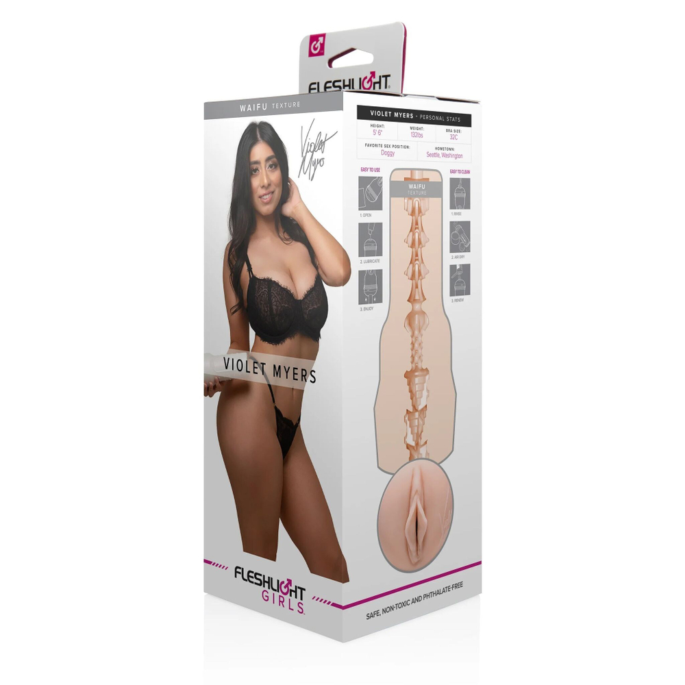Мастурбатор-вагина Fleshlight Girls - Violet Myers Waifu (Цвет: бежевый)