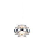 Подвесной светильник MD22030002-1A chrome/clear