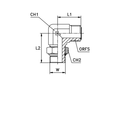 Штуцер FMA90 D20 ORFS 1.3/16 - UNF 1.5/16
