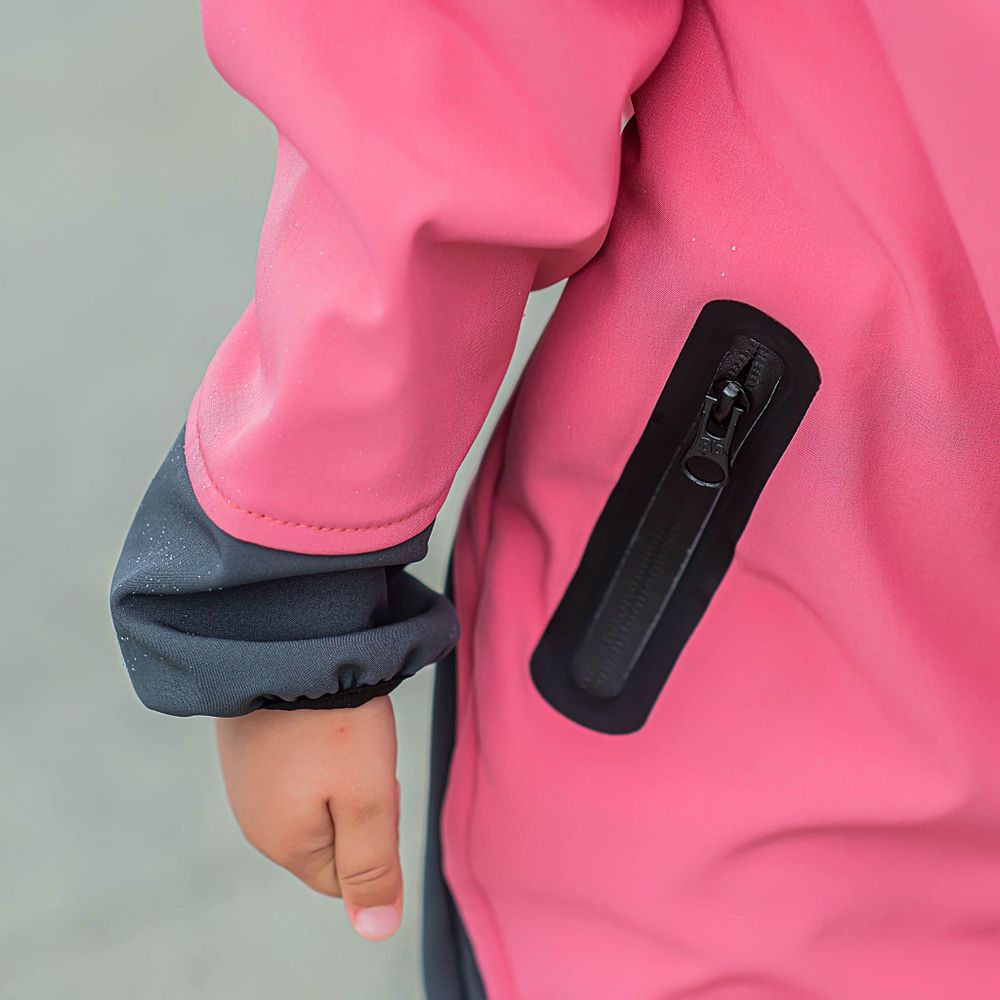 Комбинезон Softshell демисезонный "Яркий коралл"
