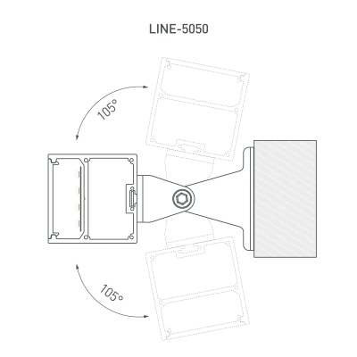 Профиль SL-LINE-5050-3000 BLACK (Arlight, Алюминий)