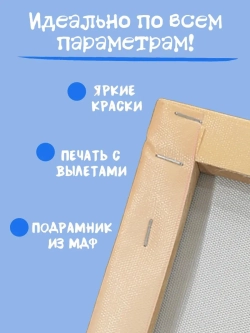 Картина на стену 40 X 50 Остров на озере