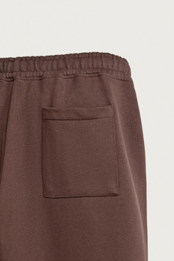 ZARA БАЗОВЫЕ СПОРТИВНЫЕ БРЮКИ LOOSE FIT, КОРИЧНЕВЫЙ