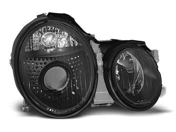 Передние фары black для Mercedes CLK W208