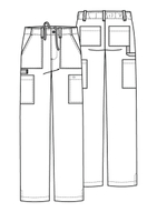 Брюки медицинские мужские Dickies DK015 с застежкой-молнией, белый, XL