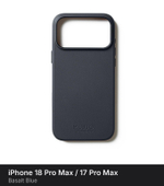 Чехол Mujjo Leather Case для iPhone 18 Pro Max / 17 Pro Max Basalt