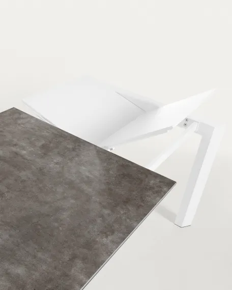 Стол Atta 140 (200) x90 белый керамика