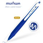 Ручка шариковая автоматическая MunHwa Triball, синяя, 0.7мм, грип