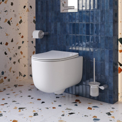 Унитаз подвесной безободковый с сиденьем микролифт BelBagno SOFT BB084CH-TOR/SC
