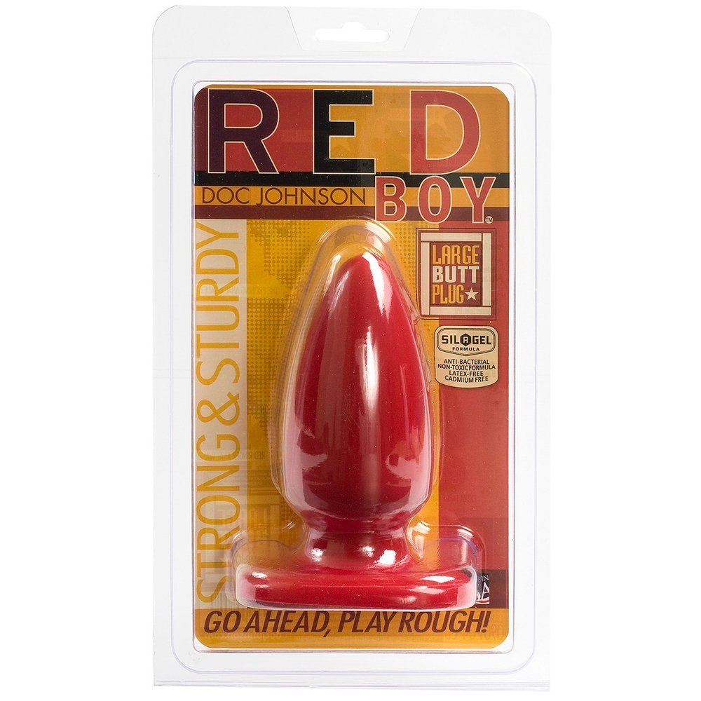 Анальная пробка Red Boy Large 5 Butt Plug - 13,2 см.