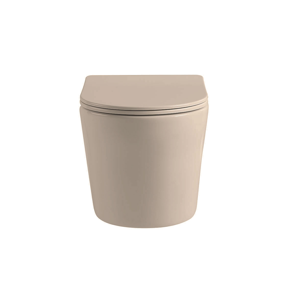 Унитаз подвесной Vincea Пиатти (Piatti) VT1-11SMC, цвет капучино матовый, ультратонкое микролифт сиденье
