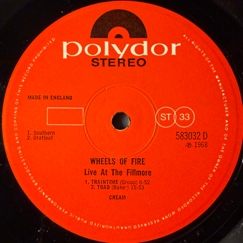 Cream – Wheels Of Fire 2LP (Англия 1968г.)