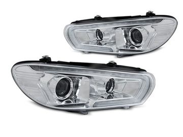 Фары передние TUBE SEQ LED CHROME для VW SCIROCCO 14-17