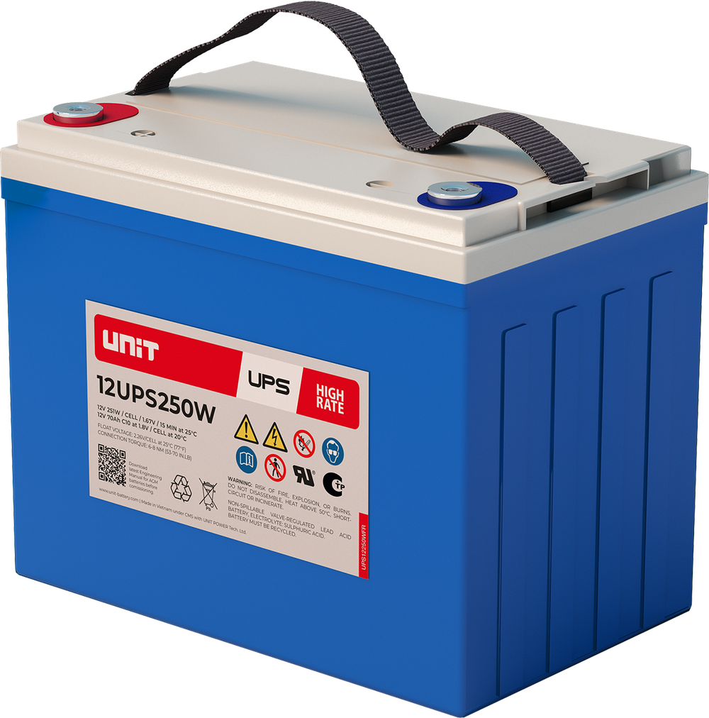 Аккумулятор UNIT 12UPS250W ( 75Ач / 12В ) AGM
