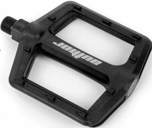 Педали нейлон BMX APD-F13-Nylon широкие с отраж. ось Cr-Mo 346г черные AUTHOR