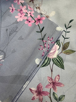 Постельное белье 2 спальное евро Mirabello Gardenia Sweet васильковое