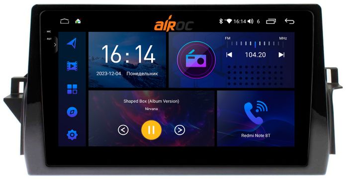 Магнитола для Toyota Camry 70 (75) 2021-2023 - AIROC 2K RI-1138 Android 12, Быстрая, QLed+2K, CarPlay, SIM-слот