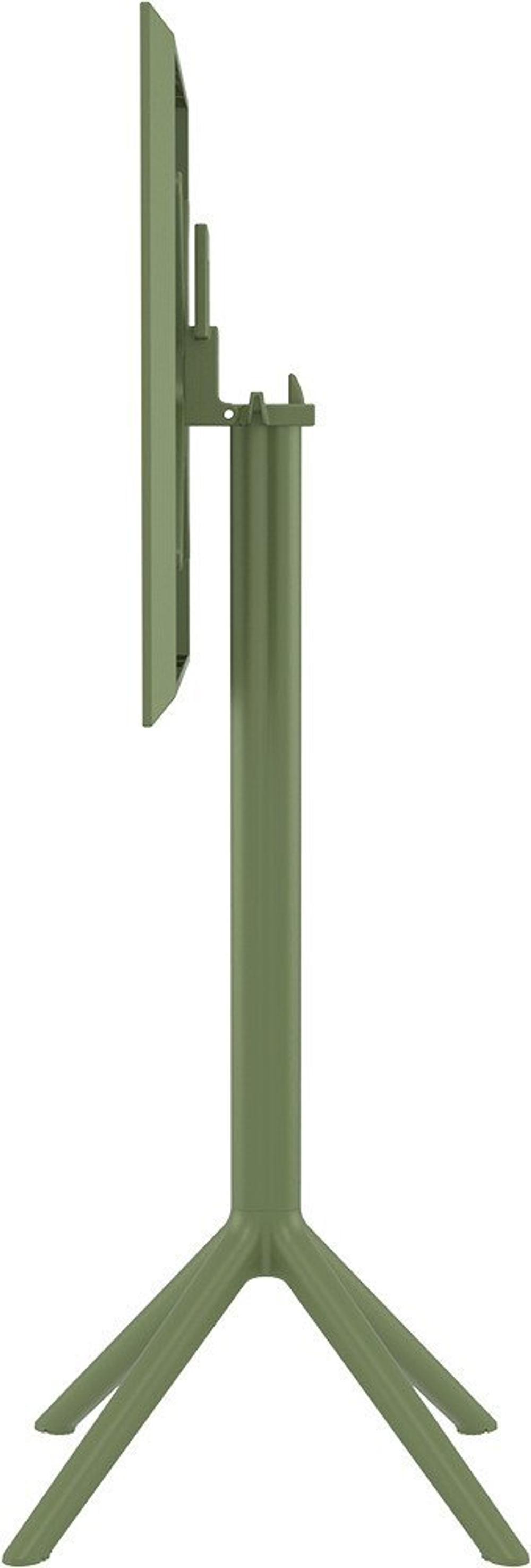 Стол пластиковый барный складной Siesta Contract Sky Folding Bar Table 60, оливковый