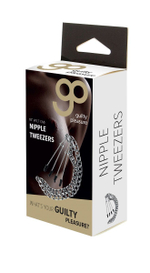 Зажимы на соски Nipple Tweezers с цепочкой (Цвет: серебро)