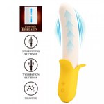 Вибратор с фрикцией Banana Geek, 19,5 см