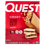 Quest Nutrition, протеиновый батончик, хрустящая арахисовая паста и желе, 12 батончиков по 60 г (2,12 унции)