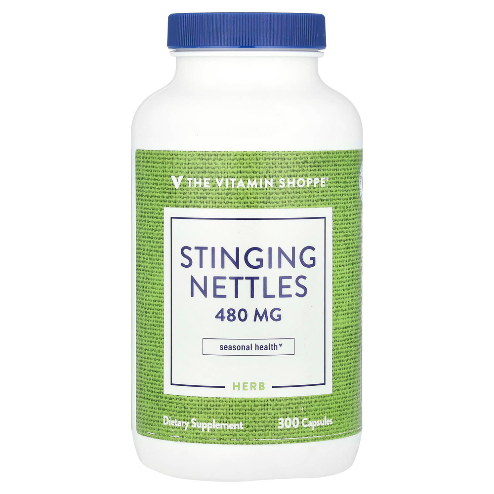 The Vitamin Shoppe, Крапива двудомная, 480 мг, 300 капсул