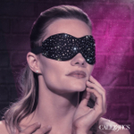 Черная маска на глаза Blackout Eye Mask со стразами (Цвет: черный)