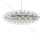 Pendant design lamp Raimond Zafu by Moooi (Silver,  D 75 cm)