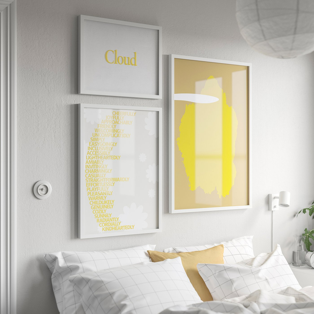 IKEA RÖDALM  (ИКЕА РЁДАЛМ)  -  Рамка - белая 40x50 см