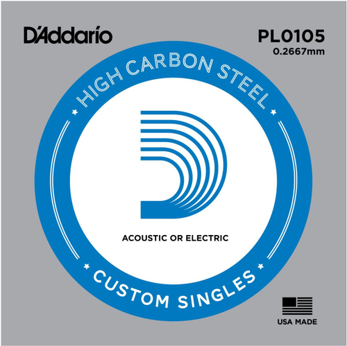 D`Addario PL0105 одиночная струна для гитары