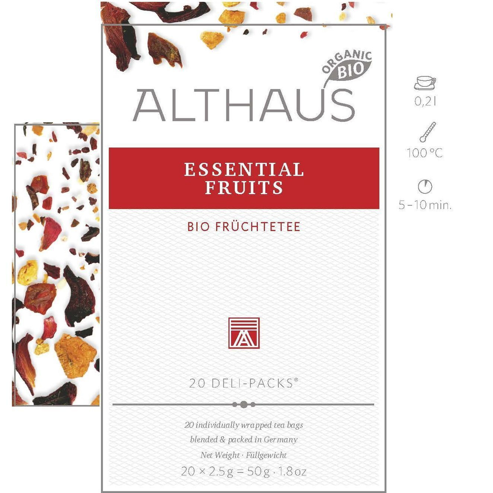 Чай Althaus в пакетиках Golden Apple, Золотое Яблоко Фрукт 20 шт