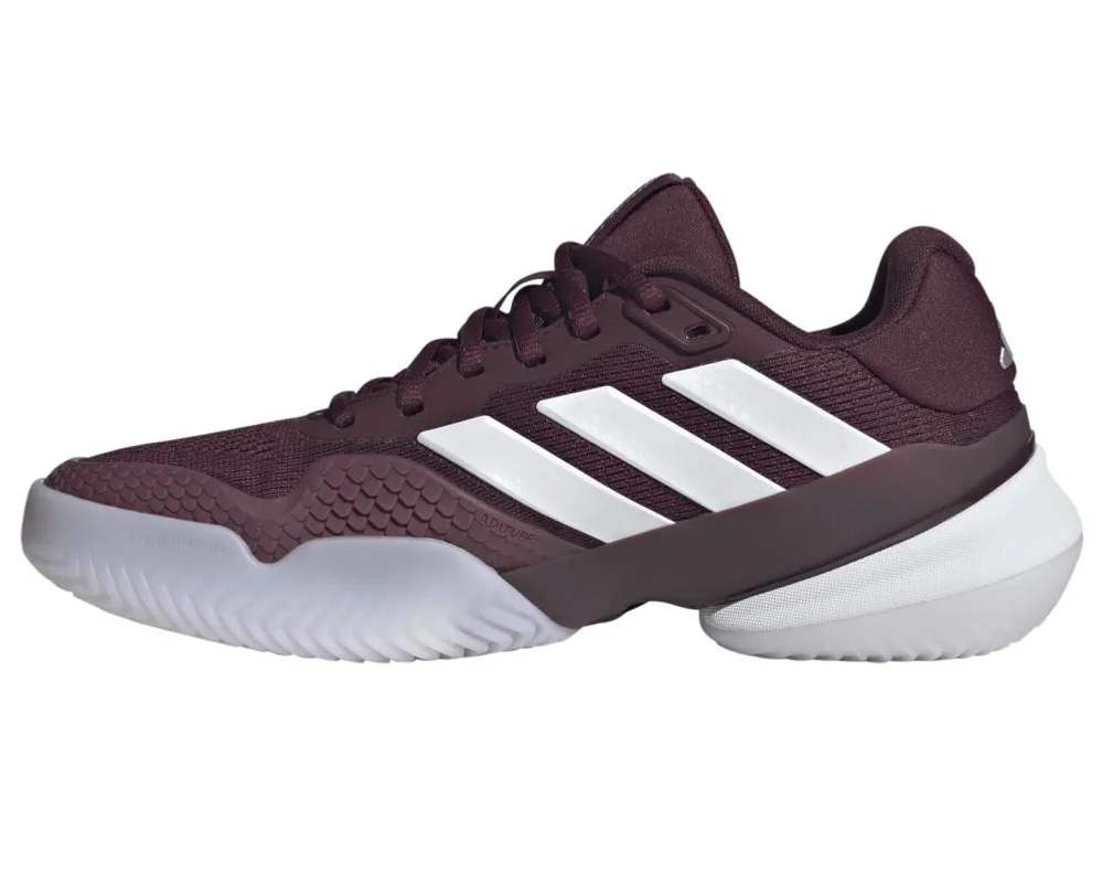 Женские Кроссовки теннисные Adidas Barricade 14 W - maroon/cloud white/cloud white