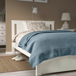 IKEA INDIRA  (ИКЕА ИНДИРА)  -  Покрывало - тёмное серо-синее 150x250 см