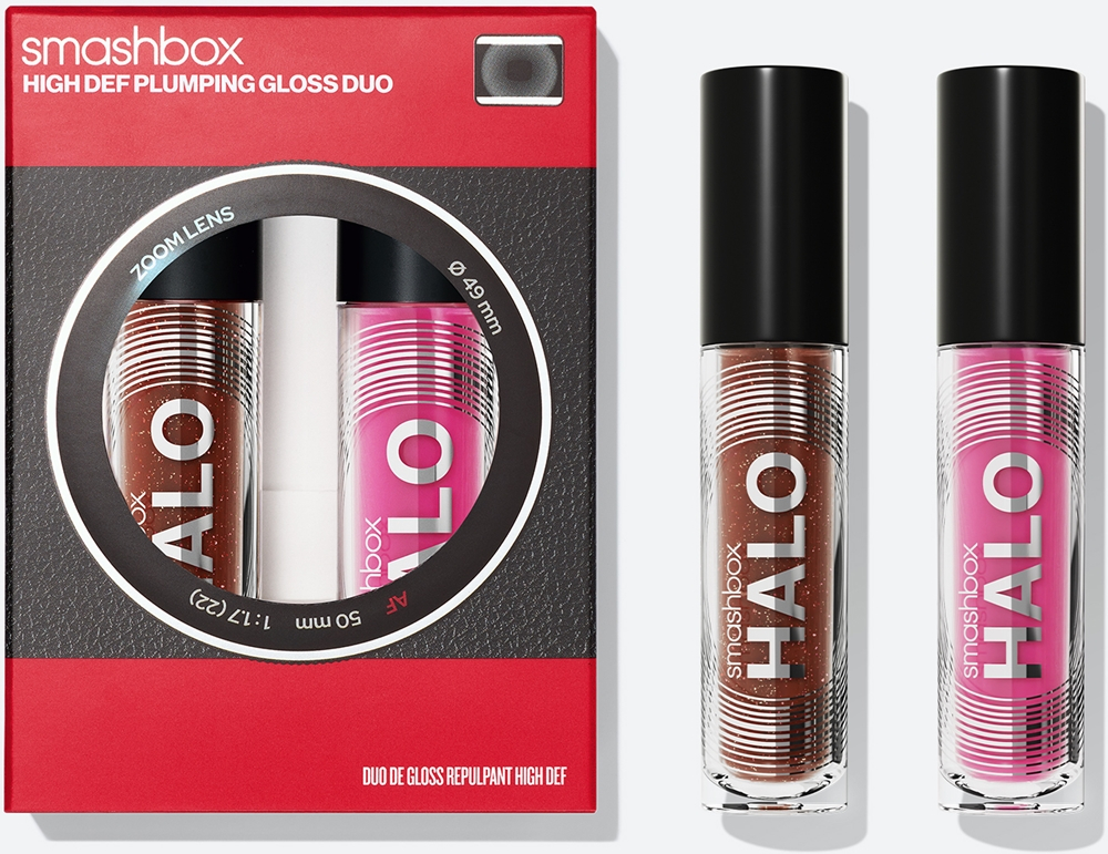 Smashbox Holiday High-Def Plumping Gloss Duo - Подарочный набор для губ, 2 ml